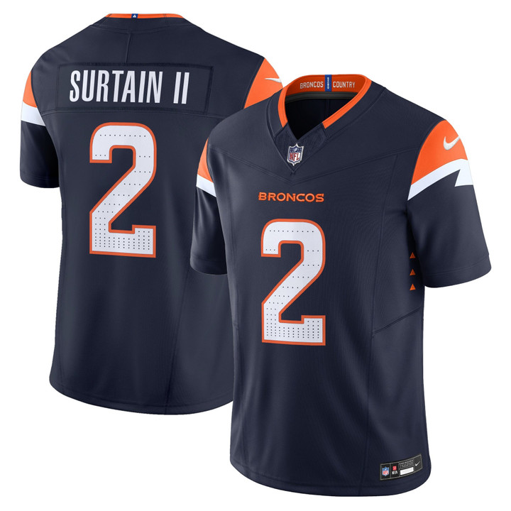 Patrick Surtain II Denver Broncos 2026 Vapor Limited Jersey - All Stitched - Navy