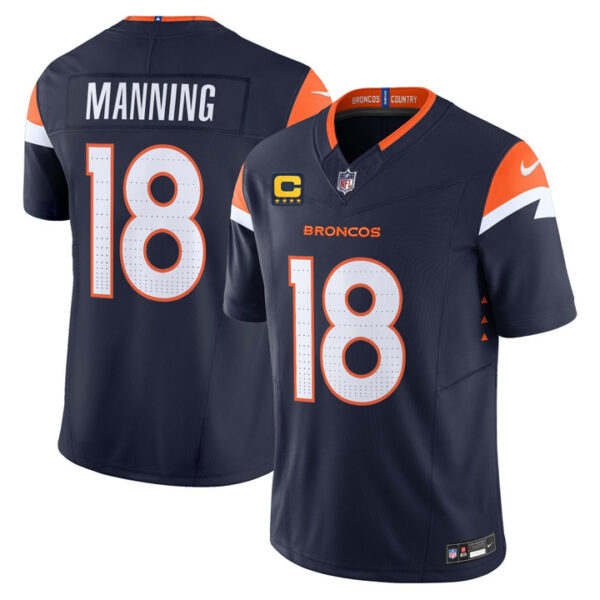 Peyton Manning Denver Broncos 2026 Vapor Limited Jersey - All Stitched - Navy