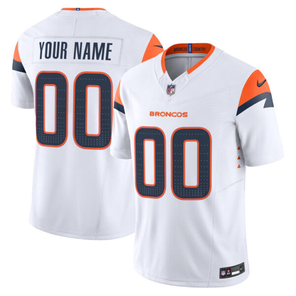Denver Broncos 2026 Vapor Limited Custom Jersey - All Stitched - White