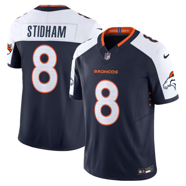 Jarrett Stidham Denver Broncos 2026 Vapor Limited Jersey - All Stitched - Navy Alternate