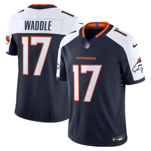 Jaylen Waddle Denver Broncos 2026 Vapor Limited Jersey - All Stitched - Navy Alternate