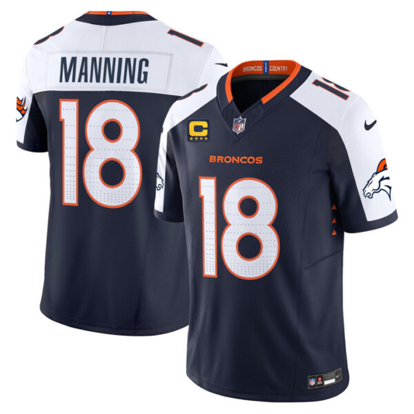 Peyton Manning Denver Broncos 2026 Vapor Limited Jersey - All Stitched - Navy Alternate
