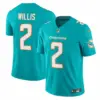 Malik Willis Miami Dolphins Game Limited Jersey Stitched 2026 - Aqua