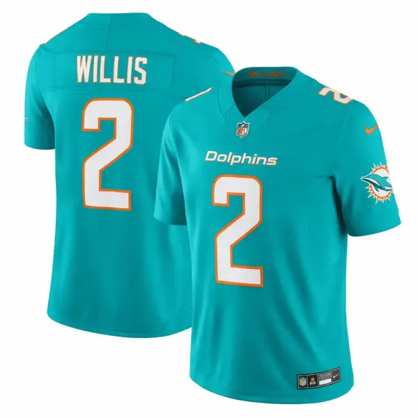 Malik Willis Miami Dolphins Game Limited Jersey Stitched 2026 - Aqua