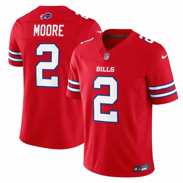 D.J. Moore Buffalo Bills Game Jersey Stitched 2026 - Red