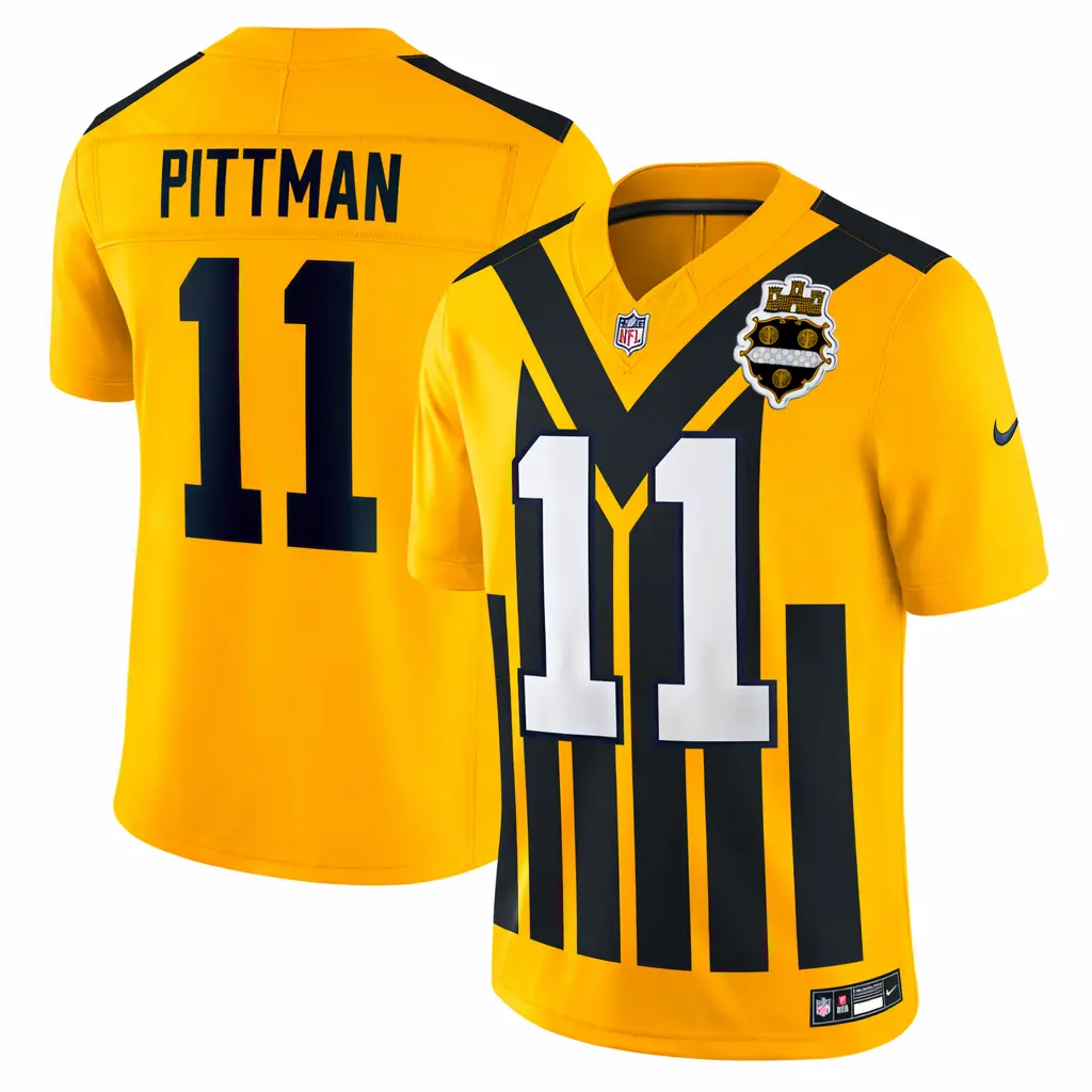 Michael Pittman Jr. Pittsburgh Steelers 1933 Throwback Jersey Stitched 2026 - Gold Alternate