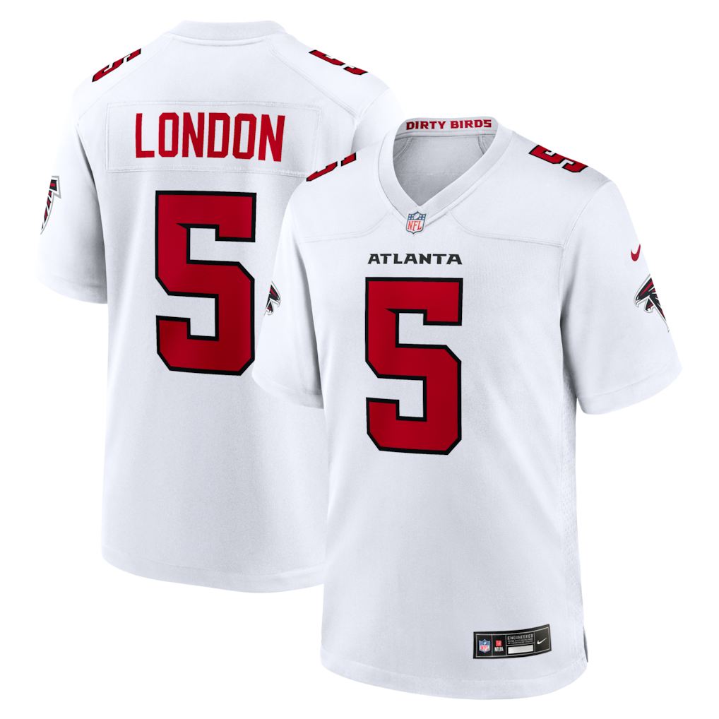 Atlanta Falcons Drake London Nike Game Jersey - All Stitched - White
