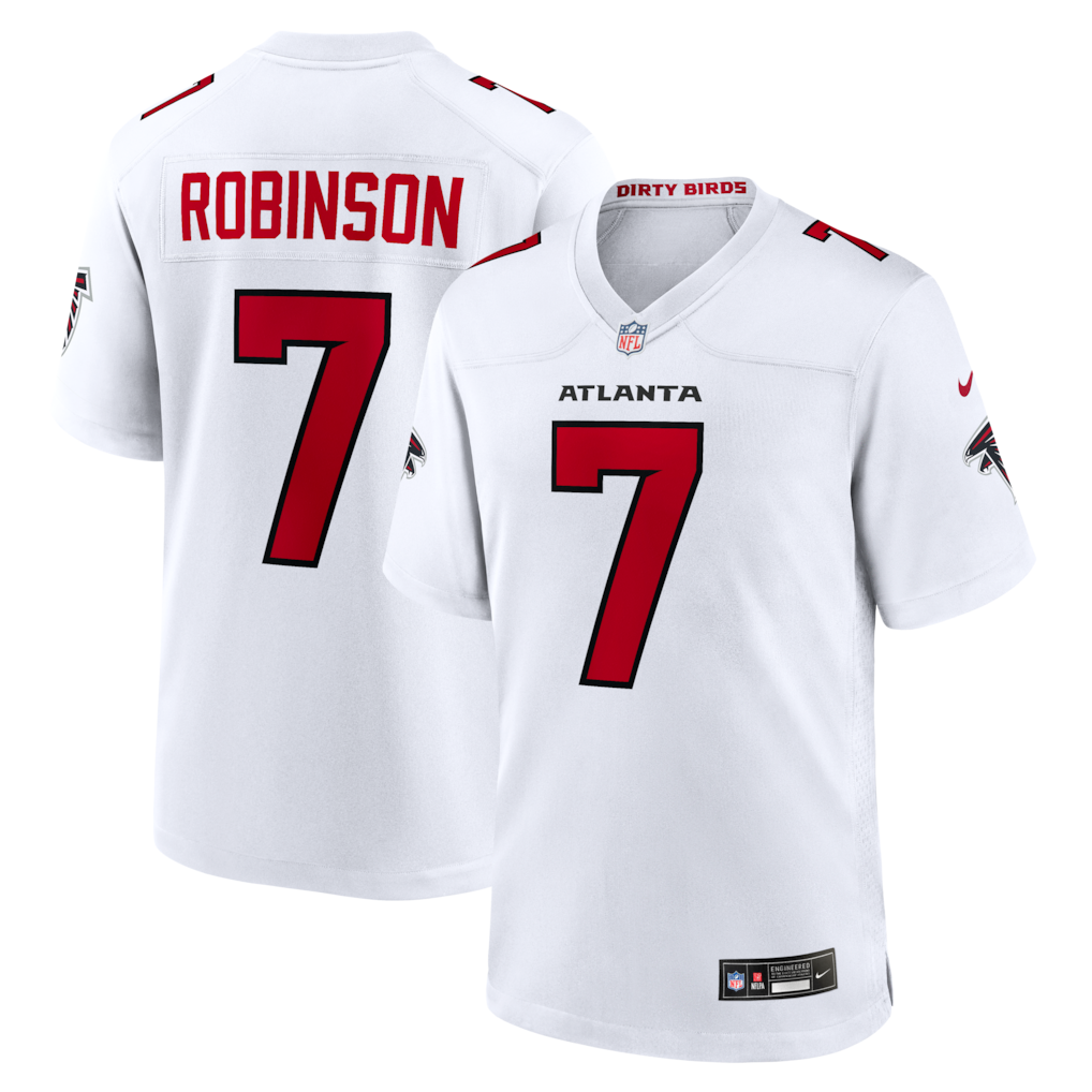 Atlanta Falcons Bijan Robinson Nike Game Jersey - All Stitched - White