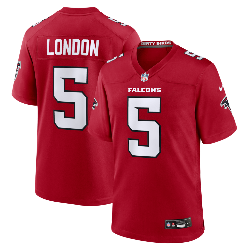 Atlanta Falcons Drake London Nike Game Jersey - All Stitched - Red