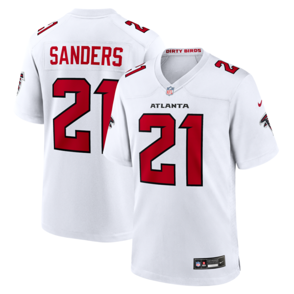 Atlanta Falcons Deion Sanders Nike Game Jersey - All Stitched - White