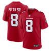 Atlanta Falcons Kyle Pitts Sr. Nike Game Jersey - All Stitched - Red