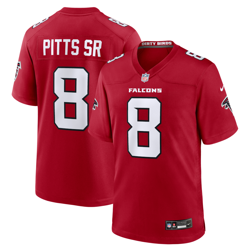 Atlanta Falcons Kyle Pitts Sr. Nike Game Jersey - All Stitched - Red