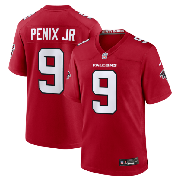 Atlanta Falcons Michael Penix Jr. Nike Game Jersey - All Stitched - Red