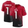 Men's Atlanta Falcons #1 Tua Tagovailoa Red Game Jersey