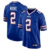 Men's Buffalo Bills #2 DJ Moore Royal Game Jersey