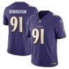 Youth Baltimore Ravens #91 Trey Hendrickson David Purple Vapor F.U.S.E. Limited Jersey
