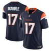 Youth Denver Broncos #17 Jaylen Waddle Navy Vapor F.U.S.E. Limited Stitched Football Jersey