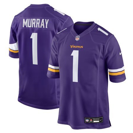 Youth Minnesota Vikings #1 Kyler Murray Nike Purple Game Jersey
