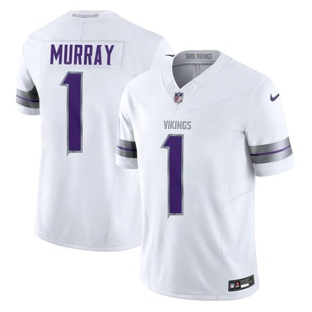 Youth Minnesota Vikings #1 Kyler Murray Nike White Game Jersey