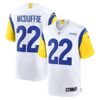 Youth Los Angeles Rams #22 Trent McDuffie White Game Jersey