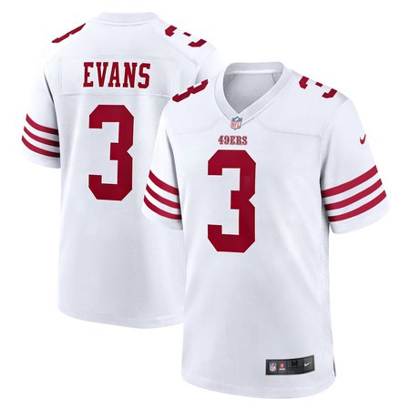 Youth San Francisco 49ers #3 Mike Evans White Game Jersey