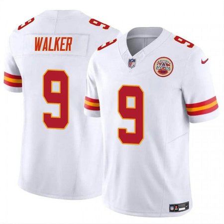 Youth Kansas City Chiefs #9 Kenneth Walker III White Vapor F.U.S.E Limited Jersey