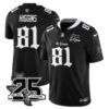 Houston Texans Jayden Higgins 25th Seasons in 2026 Gothic Vapor Gold Edition Limited Jersey - Black
