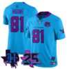 Houston Texans Jayden Higgins 25th Seasons in 2026 DJ Screw Vapor Limited Jersey - Blue