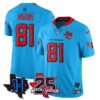 Houston Texans Jayden Higgins 25th Seasons in 2026 Basic Vapor Limited Jersey - Blue