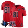 Houston Texans Jayden Higgins 25th Seasons in 2026 Basic Vapor Limited Jersey - Red