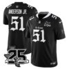 Houston Texans Will Anderson Jr. 25th Seasons in 2026 Gothic Vapor Gold Edition Limited Jersey - Black