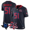 Houston Texans Will Anderson Jr. 25th Seasons in 2026 Basic Vapor Limited Jersey - Navy Limited