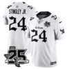 Houston Texans Derek Stingley Jr. 25th Seasons in 2026 Gothic Vapor Gold Edition Limited Jersey - White