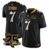 Houston Texans C.J. Stroud 25th Seasons in 2026 Gothic Vapor Gold Edition Limited Jersey - Black Limited