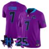 Houston Texans C.J. Stroud 25th Seasons in 2026 DJ Screw Vapor Limited Jersey - Purple
