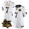 Houston Texans C.J. Stroud 25th Seasons in 2026 Gothic Vapor Gold Edition Limited Jersey - White Gold