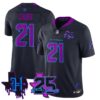 Houston Texans Nick Chubb 25th Seasons in 2026 DJ Screw Vapor Limited Jersey - Navy