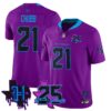 Houston Texans Nick Chubb 25th Seasons in 2026 DJ Screw Vapor Limited Jersey - Purple