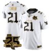 Houston Texans Nick Chubb 25th Seasons in 2026 Gothic Vapor Gold Edition Limited Jersey - White Gold