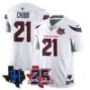 Houston Texans Nick Chubb 25th Seasons in 2026 Basic Vapor Limited Jersey - White