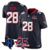 Houston Texans Joe Mixon 25th Seasons in 2026 Basic Vapor Limited Jersey - Navy