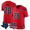 Houston Texans Joe Mixon 25th Seasons in 2026 Basic Vapor Limited Jersey - Red