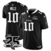 Houston Texans Davis Mills 25th Seasons in 2026 Gothic Vapor Gold Edition Limited Jersey - Black