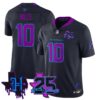 Houston Texans Davis Mills 25th Seasons in 2026 DJ Screw Vapor Limited Jersey - Navy