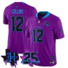 Houston Texans Nico Collins 25th Seasons in 2026 DJ Screw Vapor Limited Jersey - Purple