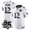 Houston Texans Nico Collins 25th Seasons in 2026 Gothic Vapor Gold Edition Limited Jersey - White