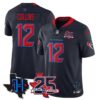 Houston Texans Nico Collins 25th Seasons in 2026 Basic Vapor Limited Jersey - Navy Limited