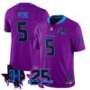 Houston Texans Jalen Pitre 25th Seasons in 2026 DJ Screw Vapor Limited Jersey - Purple