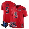 Houston Texans Jalen Pitre 25th Seasons in 2026 Basic Vapor Limited Jersey - Red
