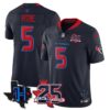 Houston Texans Jalen Pitre 25th Seasons in 2026 Basic Vapor Limited Jersey - Navy Limited